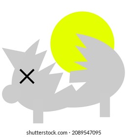 financially unsafe piggy bank broken and money roll out of it
