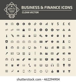 Financial,money icon set,vector