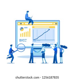  financing of creative projects. woman and man business handshake .vector business illustration on white background. business partners a successful team.