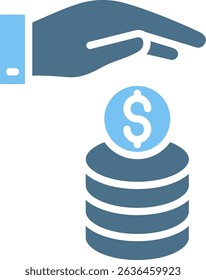 Financing Glyph Two Colour Icon