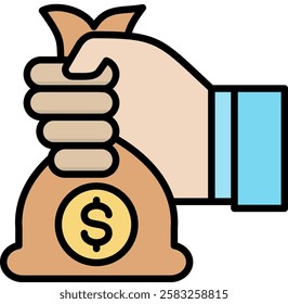 Financing Icon Element For Design