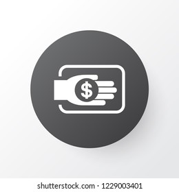 Financing icon symbol. Premium quality isolated investment element in trendy style.