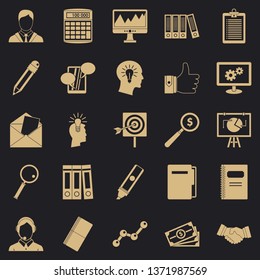 Financing icons set. Simple set of 25 financing vector icons for web for any design