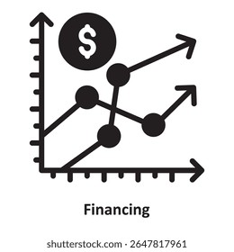 Ícone de Vetor de Financiamento que pode facilmente modificar ou editar
