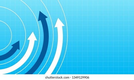 Finanical Arrows going up in a circle