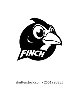 Finch Bird Lettered Design art.