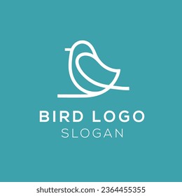 finch bird line outline logo vector symbolic icon illustration svg