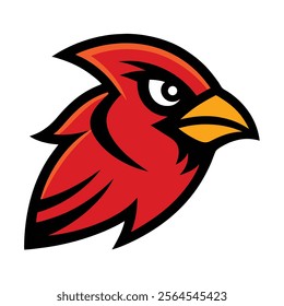 finch mascot logo design vector art illustration on white background