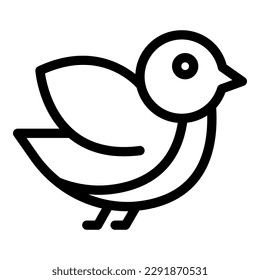 Finch Sperrow-Symbol-Umrandungsvektor. Tierheim. Cute-Fliege
