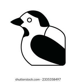 finch Vector icon which can easily modify or edit

