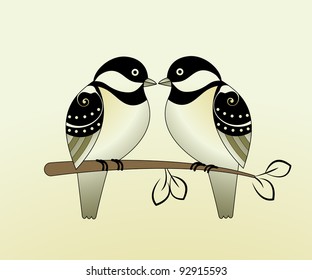 Finches - lovebirds