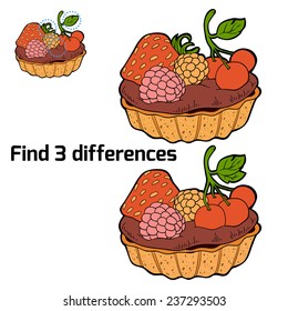 Find 3 differences (cake)