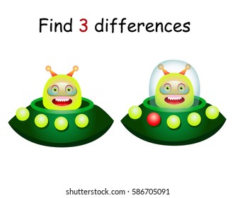 Find 3 differences , vector space