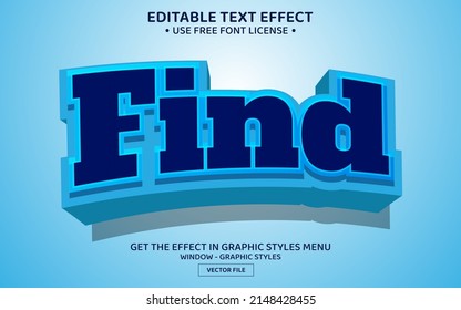 Buscar plantilla de efecto de texto editable 3D