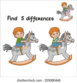 Find 5 differences (boy)