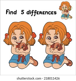 Find 5 differences (girl)