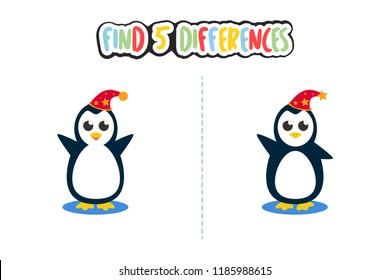 Find 5 differences from these animal character images
