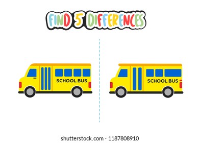 Find 5 differences from these vehicle images