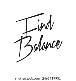 find balance text on white background.