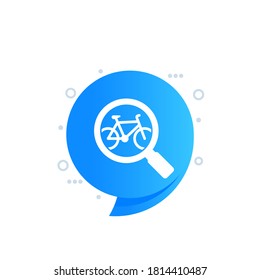 Buscar un icono de vector de bicicleta
