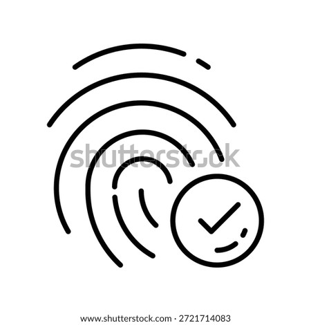 Find Biometric Vector Outline Icon EPS 10 File