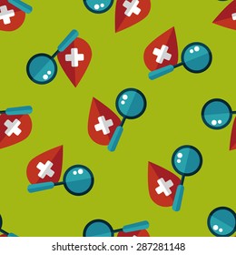 find blood flat icon,eps10 seamless pattern background