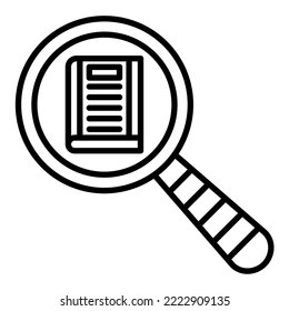 Find Book icon vector image. Can also be used for web apps, mobile apps and print media.