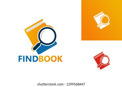 Find Book Logo Template Design Vector, Emblem, Design Concept, Creative Symbol, Icon