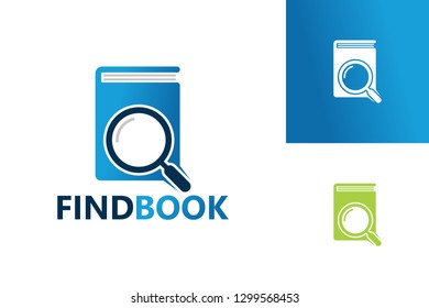 Find Book Logo Template Design Vector, Emblem, Design Concept, Creative Symbol, Icon