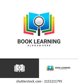 Find Book logo vector template, Creative Book logo design concepts