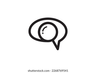 find brain logo design. creative search work symbol icon vector.