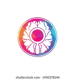 Find Brain Logo Design Template Flat Style Design Vector. Search brain logo design icon.