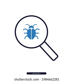 Buscar iconos de error. Iconos de ciberseguridad. Signo de seguridad de Internet y símbolos. Ilustración vectorial, Ilustración de 10