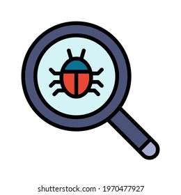 Find bugs, virus, malware icon vector image. Can also be used for information technology. Suitable for use on web apps, mobile apps and print media.