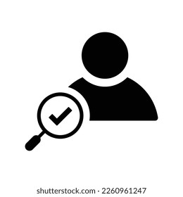 Find Candidate icon. Simple editable vector graphics.