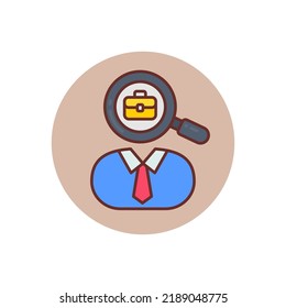 Find Candidate icon in vector. Logotype