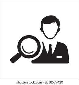 Find candidates icon. Vector and glyph