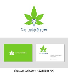 Find Cannabis logo with business card template. Creative Cannabis logo design concepts