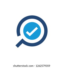 find and check logo