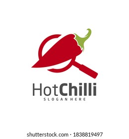 Find Chili logo design vector template, Red Chili Illustration, Symbol Icon