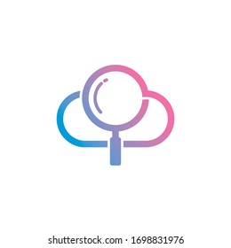 Find Cloud Logo Template Design