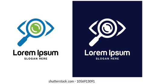 Find with concepts Eye Logo Design Template.