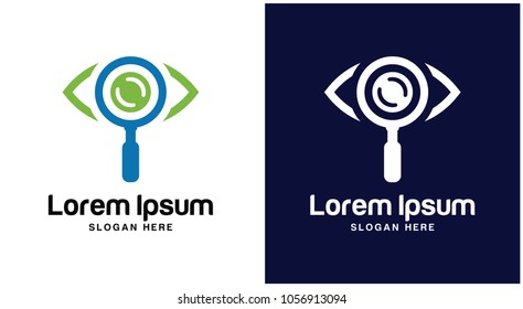 Find with concepts Eye Logo Design Template.