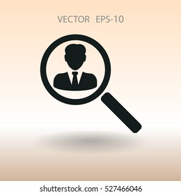 find contact icon. vector illustration