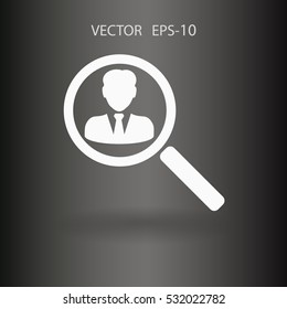 find contact icon. vector illustration