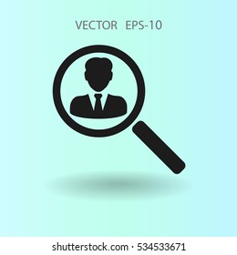 find contact icon. vector illustration