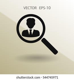 find contact icon. vector illustration