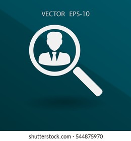 find contact icon. vector illustration