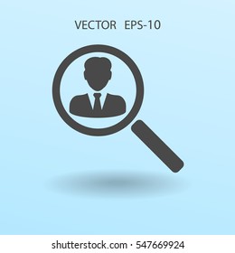 find contact icon. vector illustration