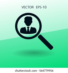 find contact icon. vector illustration